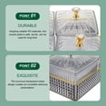 thumbnail image 4 of Gray Divided Dry Fruit Tray with Lid - Multi-Compartment Serving Plate for Nuts, Dried Fruits, Snacks, and Appetizers, 4 of 8