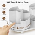 thumbnail image 4 of Niulife 2024 New Makeup Organiser,360 Make Up Organiser with 3 Layer Rotating Compartment,Makeup Organizer Storage Is Perfect for Dresser, Bathroom, Bedroom,Ivory,3 Layers, 4 of 7