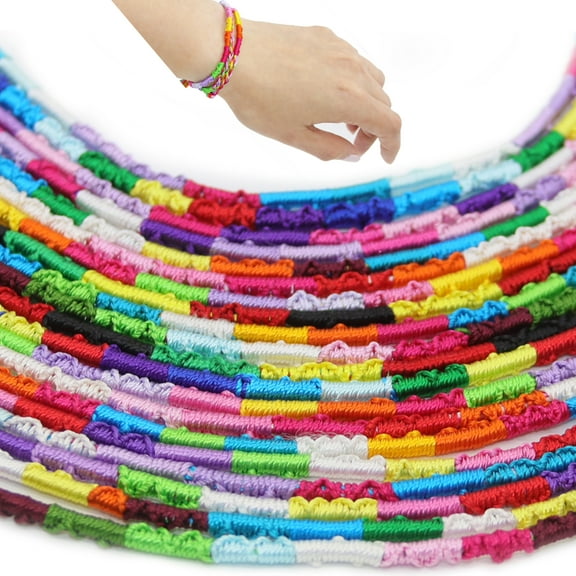 Fablinks 20 Woven Friendship Bracelets for Teen Girls, Woven Necklaces for Women