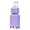 Blue+Purple + ABS, variant on 2 Piece Luggage Set, 20 Inch Hard Shell Carry On Suitcase with 14 Inch Cosmetic Case, ABS Hardside Rolling Luggage with Smooth Stripe Design, Nestable Travel Luggage for Weekend Trips