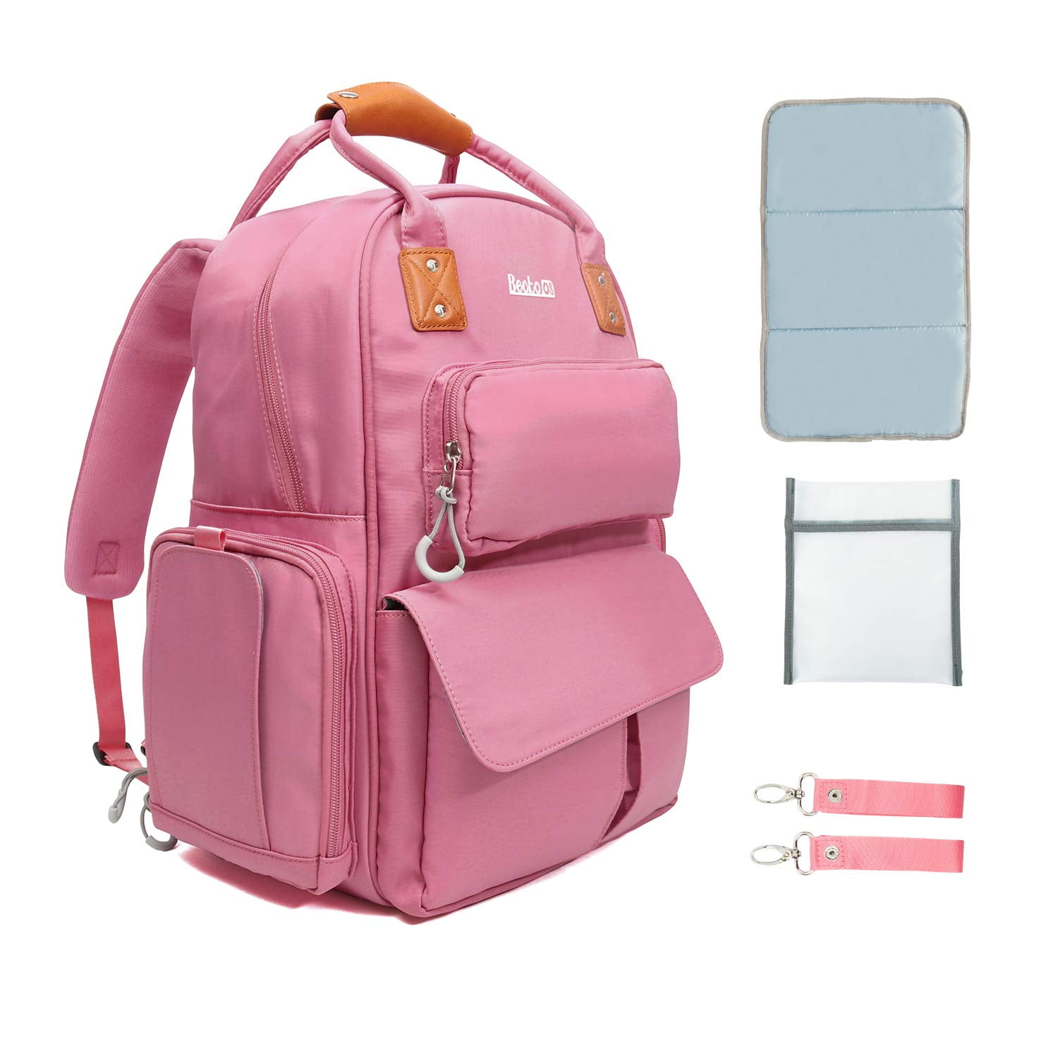 diaper backpack with insulated compartment