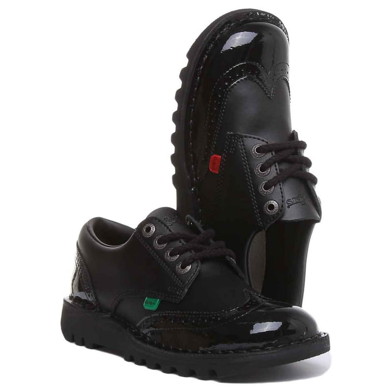 Kickers Kick Lo Women s Classic Core Low Brogue Shoes In Black Size 8.5