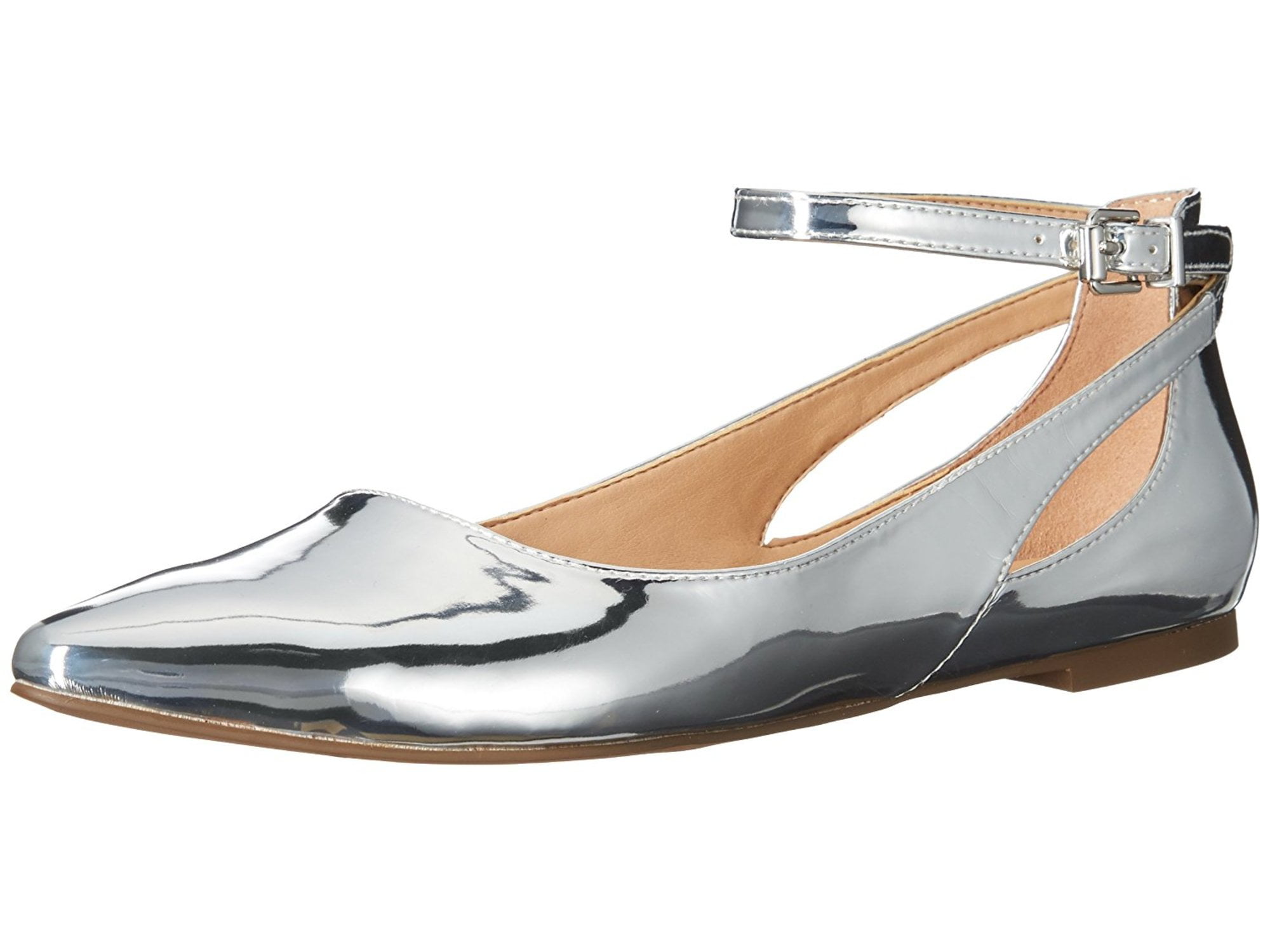 franco sarto flats with ankle strap
