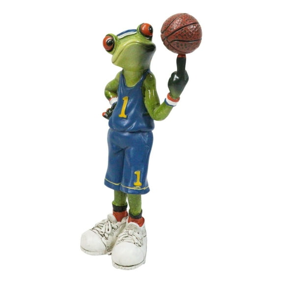 Street Baller Green Frog Basketball Whizz Spinning Ball On Fingertip Figurine