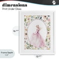 thumbnail image 4 of Stupell Industries Shabby Chic Graceful Princess Love White Framed Print Under Glass, 13 x 16, by Christine Simpson Art, 4 of 8
