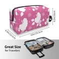 thumbnail image 3 of Uemuo Cute Poodle Dog Pattern Portable Toiletry Bags with Handle, Waterproof travel Make up Bags for Women, Large Capacity Travel Cosmetic Bags, 3 of 9