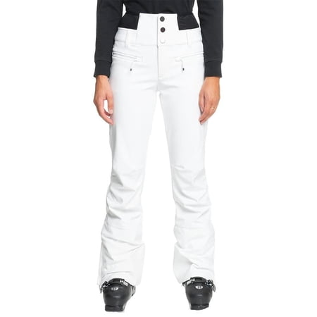 Roxy Rising High Snow Pants White Size Large 10K Waterproof Insulated