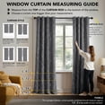 thumbnail image 5 of ZOPZO Blackout Curtains, Thermal Insulated,, Dark Gray, 52W x 95L Inch, Room Darkening Drapes Tree Branches Pattern for Bedroom Modern Home, 5 of 10