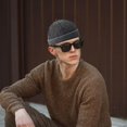 thumbnail image 4 of Hombres Skullcap Diseño ajustable Accesorios de apariencia de moda Hombres Retro Sin sombreros de ala para actividades al aire libre, 4 of 5