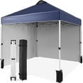 thumbnail image 5 of Pop - up canopy tent para commercial use: heavy - duty, 2 removable side panels, privacy, wheeled carry bag, 4 sandbags, portable sun shelter para camping, beach, parties y events, 5 of 5