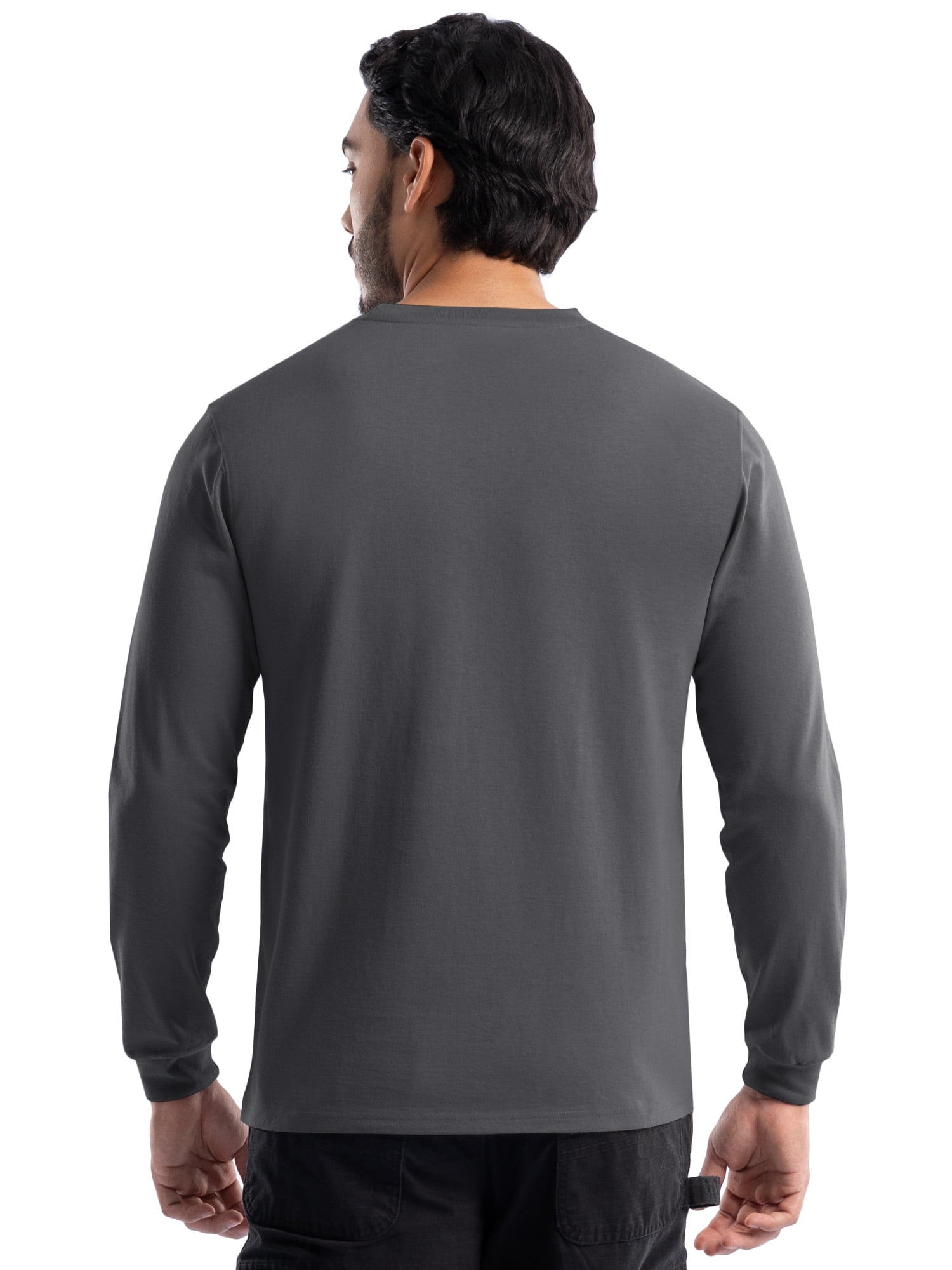 Wrangler Workwear Men's Long Sleeve Heavyweight Pocket T-Shirt, Size S-3XL (Men's and Big Men's)