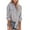 Gray, variant on Lindreshi Long Sleeve Shirts for Women Women's Tops Striped Printed Single Breasted Long Sleeve Shirt Cotton Linen Tops