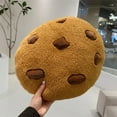 thumbnail image 5 of Deeceymbur Cookies-Shaped Throw Pillow Instagrams-Style Living Room Plush Cushion Cute Bed Pillow Office Nap Pillow Brown, 5 of 7