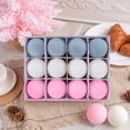 thumbnail image 4 of Sunjoy Tech 12Pcs Velvet Balls Christmas Tree Ornaments Plastic Flocked Ball Xmas Tree Hanging Decoration for Holiday Party Home Decor, 4 of 6