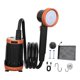 thumbnail image 4 of Ducha portátil para camping, recargable con gancho de ventosa y bolsa de almacenamiento. Bomba de ducha eléctrica con filtro de repuesto para baño de Mandarina negra, 4 of 8