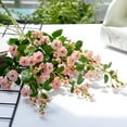 thumbnail image 5 of Dalrosia 4PCS Silk Rose Long Stem Artificial Flowers Mini Rose for DIY Wedding Bouquets Centerpieces Bridal Shower Party Home Decorations,28in, 5 of 8