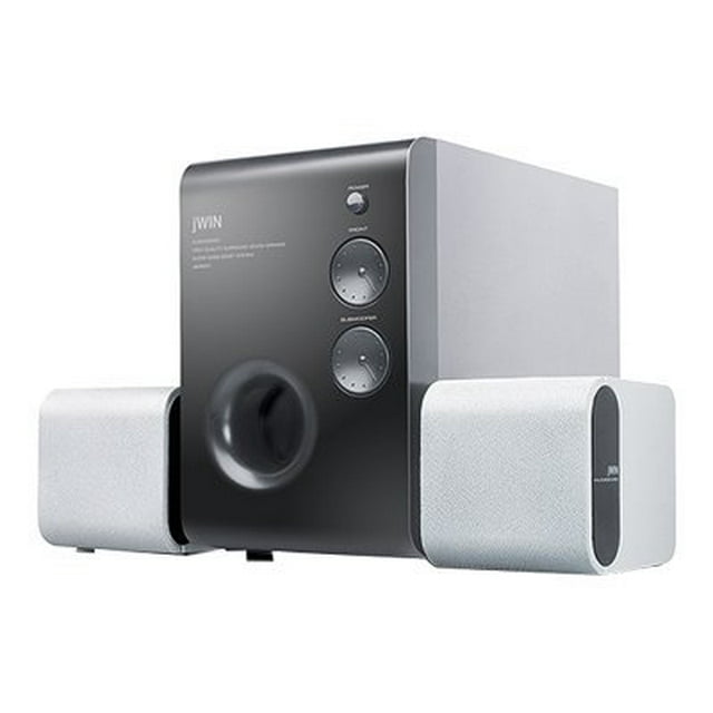 jWIN JS-P201 - Système de Haut-Parleurs - 2.1 Canaux - 28 Watts (total) - Noir