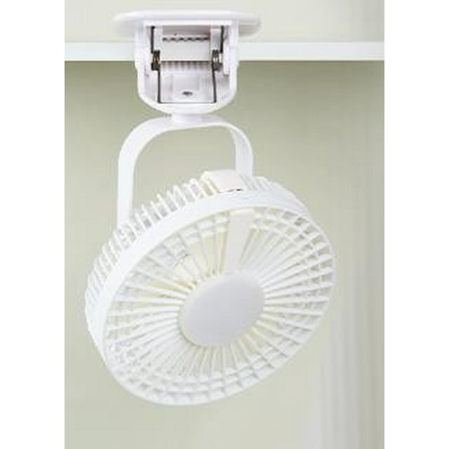6-Inch Mini Fan, Staron 2026 Portable Oscillating Table Fan with Night Light, Wall Mountable Ceiling Fan for Camping Kitchen Bedroom Office Desk, White