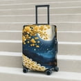 thumbnail image 6 of Hirioo Moonlit Golden Tree Peacock for Elasticity Suitcase Cover (No luggage Included) Durable Luggage Protector Fits 18-32 Inch Luggage-Medium, 6 of 7