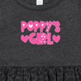 thumbnail image 4 of Inktastic Poppy's Girl Pink with Hearts Girls Baby Dress, 4 of 5