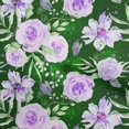 thumbnail image 1 of oneOone Georgette Viscose Green Fabric Leaves & Clover Craft Projects Decor Fabric Printed By The Yard 42 Inch Wide, 1 of 6