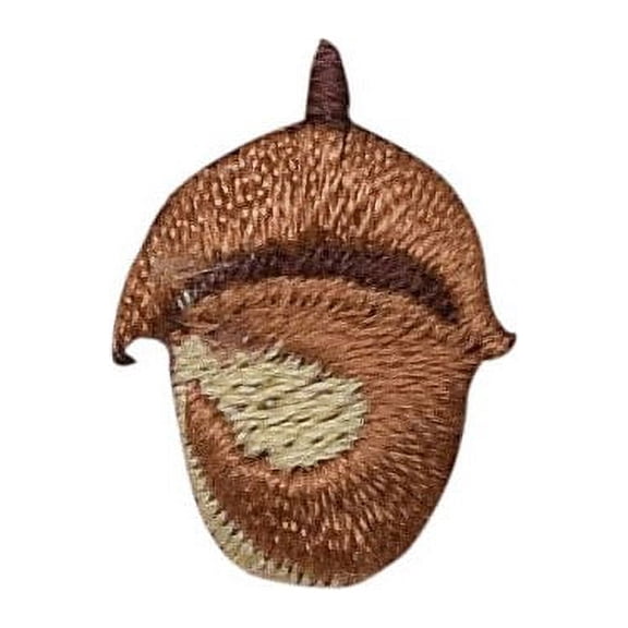 Small - Acorn - Single Oak Tree - Iron on Applique/Embroidered Patch