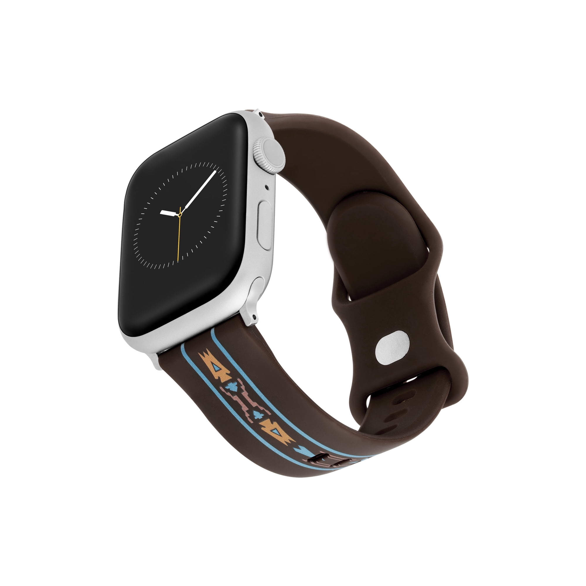 Wrangler® "Aztec" Brown Silicone Band for The Apple Watch®, Western Pattern, Unisex, Fits all Apple Watch® Series and Sizes
