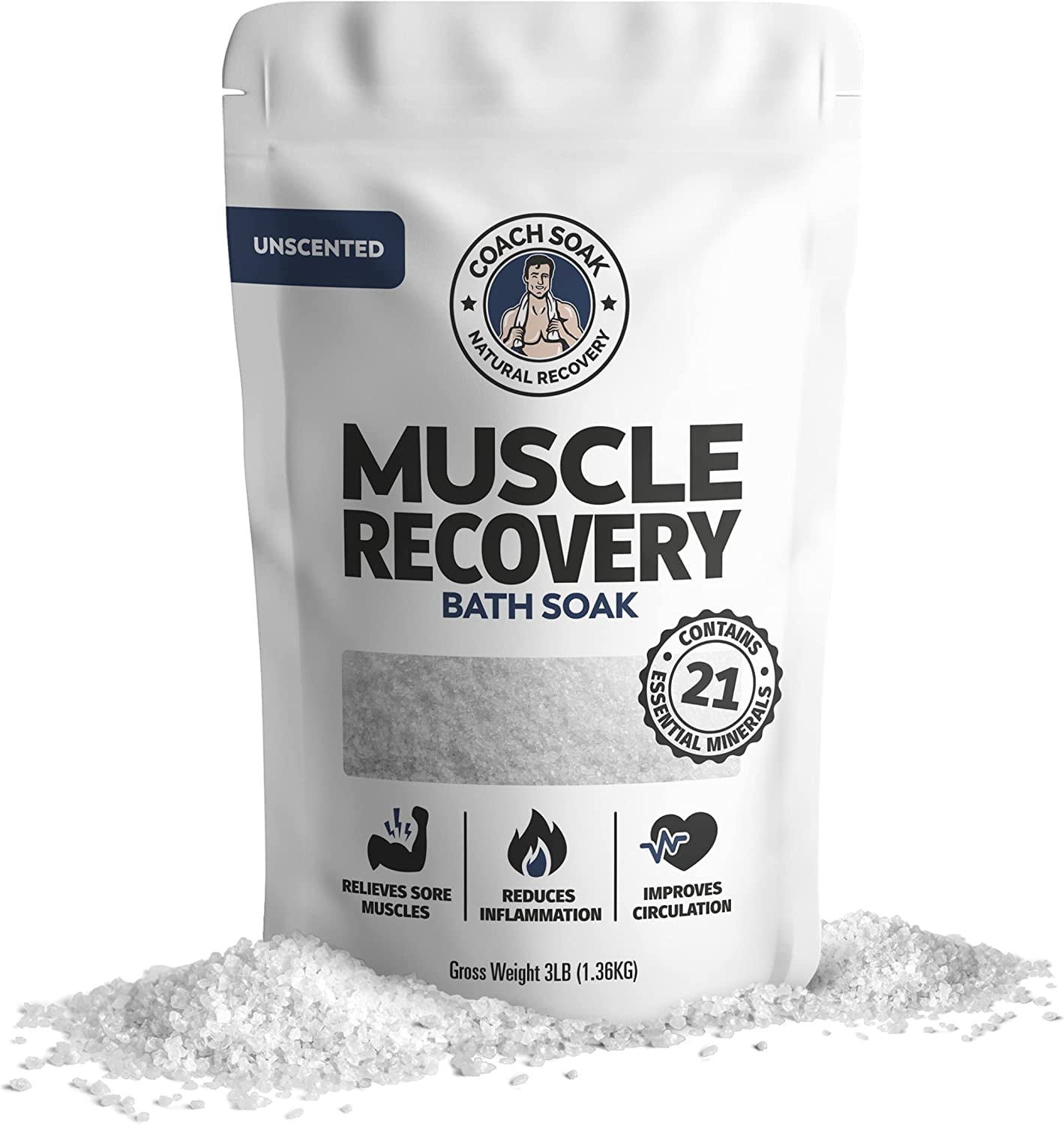 Buy Coach Soak Muscle Recovery Bath Soak Natural Magnesium Muscle