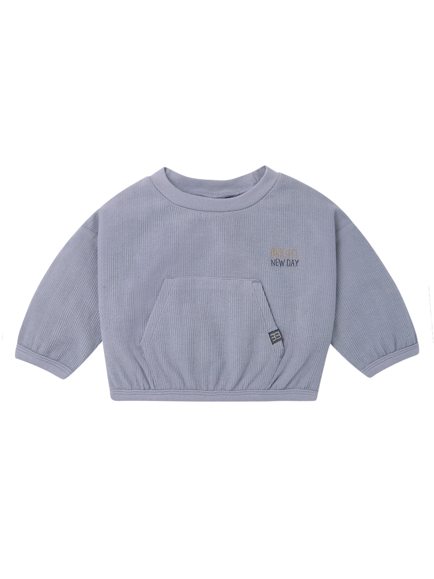 Modern Moments by Gerber Baby Boy Top and Pant Outfit Set with Kanga Pocket, 2-Piece, Sizes 0/3 Months - 24 Months