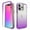 Purple, variant on iPhone 13 Pro Case,Dteck Shockproof Rubber Bumper Hybrid PC Gradient Lightweight Slim Transparent Back Cover without Screen Protector For Apple iPhone 13 Pro 6.1-inch,Purple