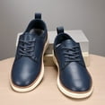 thumbnail image 1 of Zapatos de vestido de cuero para hombres zapatos de negocios de moda zapatos livianos oxfords zapatos para caminar casuales para oficina de negocios, 1 of 9