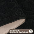 thumbnail image 5 of Superior Brou Geometric Diamond Washable Bath Rug, Set of 2, Medium, Black, 5 of 10