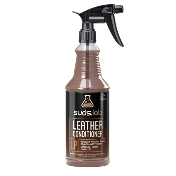 Suds Lab LP Leather Conditioner, UV Protectant and Moisturizer for Car and Home, 32 fl oz