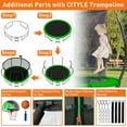 thumbnail image 5 of CITYLE Trampoline 1500LBS 12 14 15 16 FT Trampoline for Kids and Adults with Lights, 14FT Trampoline with Enclosure Net, Basketball Hoop, Wind Stakes, Heavy Duty Trampolines Outdoor, 5 of 8