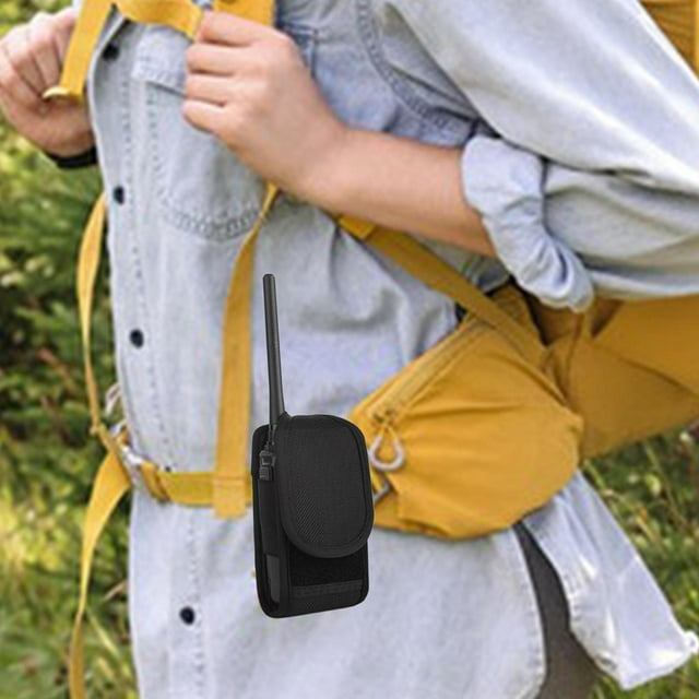Estuche para radio, riñonera universal, bolsa de protección para walkie-, bolsa de almacenamiento para seguridad, senderismo, trabajo al