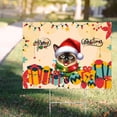 thumbnail image 4 of Merry Christmas Santa Siamese Scarf Twinkling Lights Xmas Holiday Yard Sign Cat Lover Kitten Owner Gifts Outdoor Home Lawn Garden Porch Decor - 00022, 4 of 5