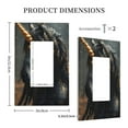 thumbnail image 3 of Balery Black And Gold White Horse for Duplex Wall Plates Kit, Electrical Outlet Covers, Standard Size 1-Gang 5.0" x3.0", Electric Receptacle Plug Covers-Style U, 3 of 6