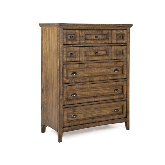 Magnussen Bay Creek Relaxed Traditional Toasted Nutmeg 5 Drawer Chest