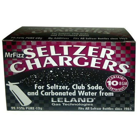 Co2 Cartridges Soda - 100 Leland (LE10 CO2) CO2 soda chargers - 8g C02 seltzer water cartridges - 1...