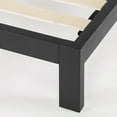 thumbnail image 3 of Mellow Modernista Classic HD 10" Metal Platform Bed with Headboard and Wood Slats, Black, Twin, 3 of 7