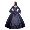 thumbnail image 1 of CountryWomen 18th Century Women's Rococo Ball Gown Victorian Masquerade Theme Costumes(Black1, M), 1 of 4