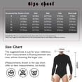 thumbnail image 7 of Runhomal Men's Solid Mock Neck Gymnastics Leotard Press Button Crotch Leotard T-Shirts Bodysuit Royal Blue XXL, 7 of 7