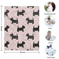 thumbnail image 4 of Scottish Terrier Blanket,Comfortable Soft Flannel Throw Blanket,All Season,Warm Lightweight Blankets for Sofa Bed Couch Living Room Chair,30"x40", 4 of 4
