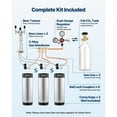 thumbnail image 4 of KFFKFF Triple Tap Beer Kegerator, Home Draft Beer Dispenser for Ball Lock Kegs, Full-Size Keg Cooler with 5lbs CO2 Tank, Fits 2 Sixth / 2 Slim / 3 Ball Lock Kegs, 162L Capacity, 4 of 9