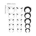 thumbnail image 4 of 15Pcs Septum Pincher Horseshoe Septum Rings Ear Nose Septum Stretching Ring, 4 of 5