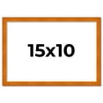 thumbnail image 2 of 15x10 Honey Brown Real Wood Picture Frame Width 0.75 inches | Interior Frame Depth 0.5 inches |, 2 of 8