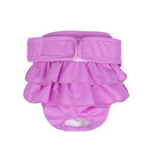 Washable Dog Diapers, Highly Absorbent Dog Diapers for Female Dogs, Dog Dresses for Dogs in Heat, Period, Incontinence, or Excitable Urination (X-Small, Purple