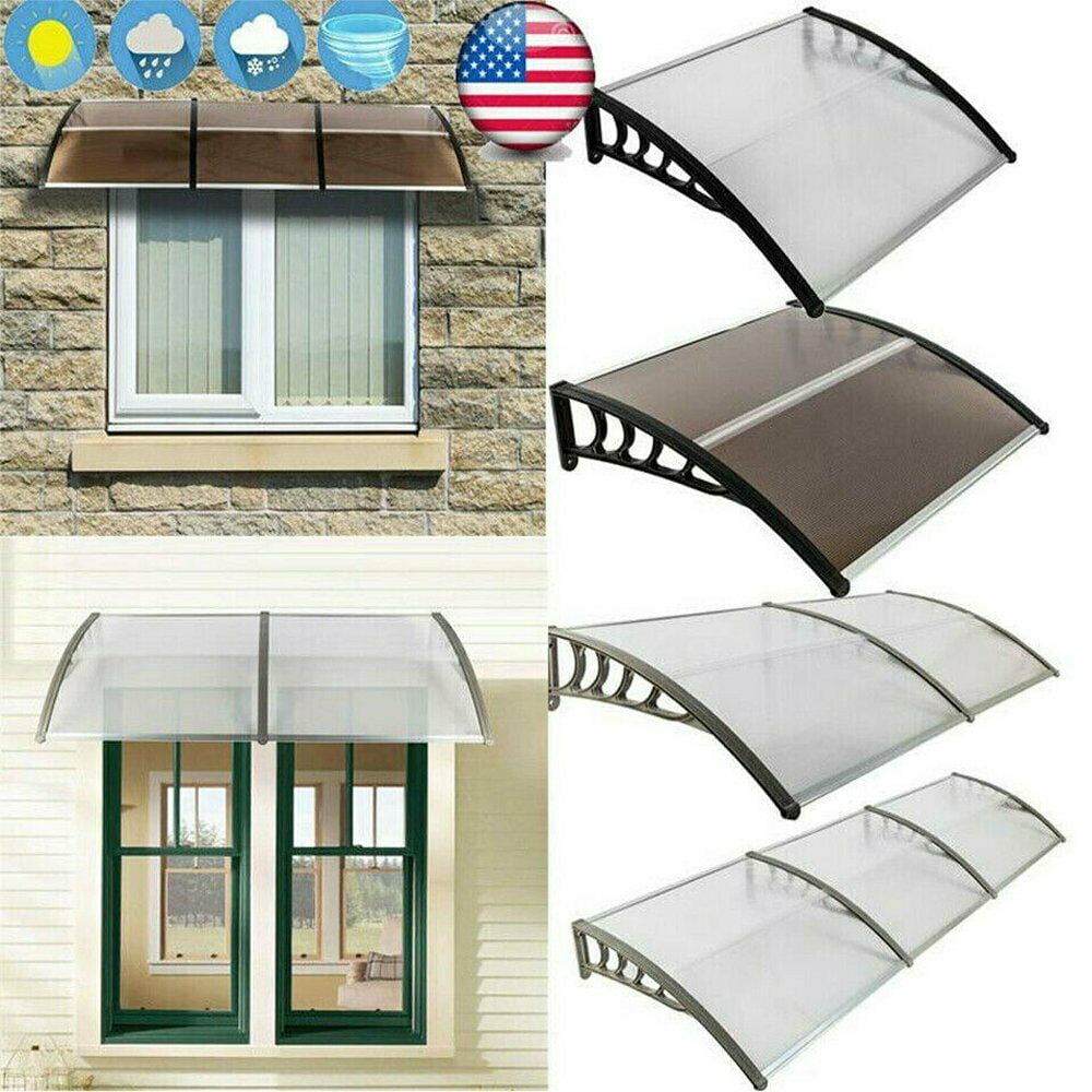 40"x30"/40"/80" Outdoor Front Door Window Awning Patio Canopy Cover UV Protected 