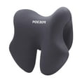 thumbnail image 4 of Almohada cervical de espuma viscoelástica multiusos para adultos, transpirable, kit de viaje, suave, para almuerzo. Gris oscuro, 4 of 9