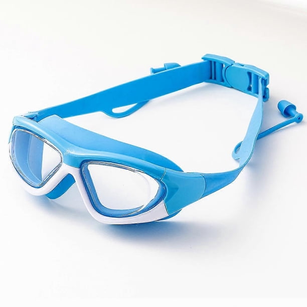 Gafas de natación de visión amplia para niños y niñas (de 6 a 15 años), gafas de natación polarizadas premium para niños, antivaho, sin fugas y con protección UV.